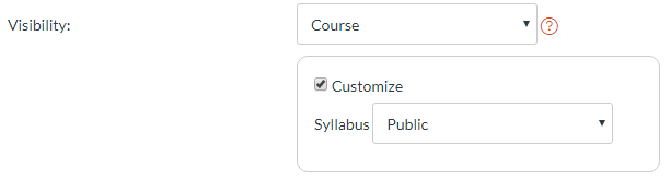 Canvas Public Syllabus Page