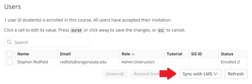 Sync Ed enrollment to LMS