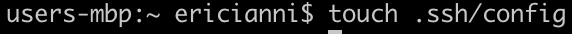 Create config file