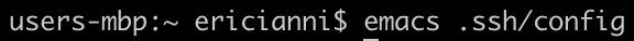 Open config file