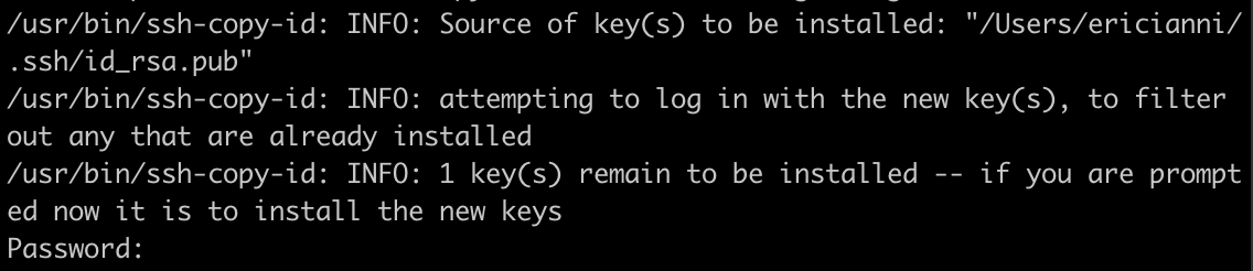 Enter password